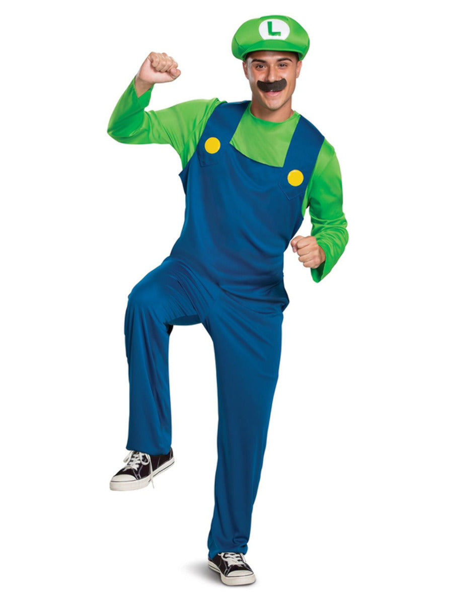 Nintendo - Super Mario Brothers - Luigi Kostüm (Grün/Blau)