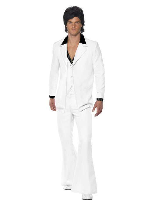 70er Jahre Anzug Kostüm (Weiß)