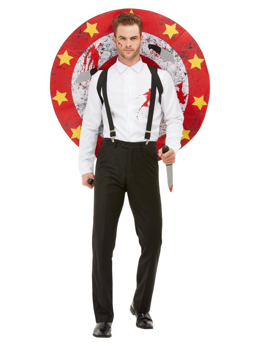 Deluxe Knife Thrower Costume, Red & White