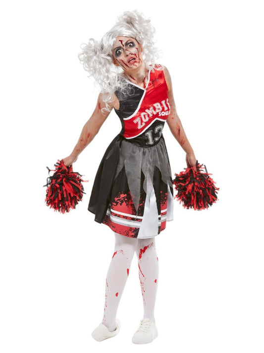 Cheerleader Zombie Kostüm (Rot)