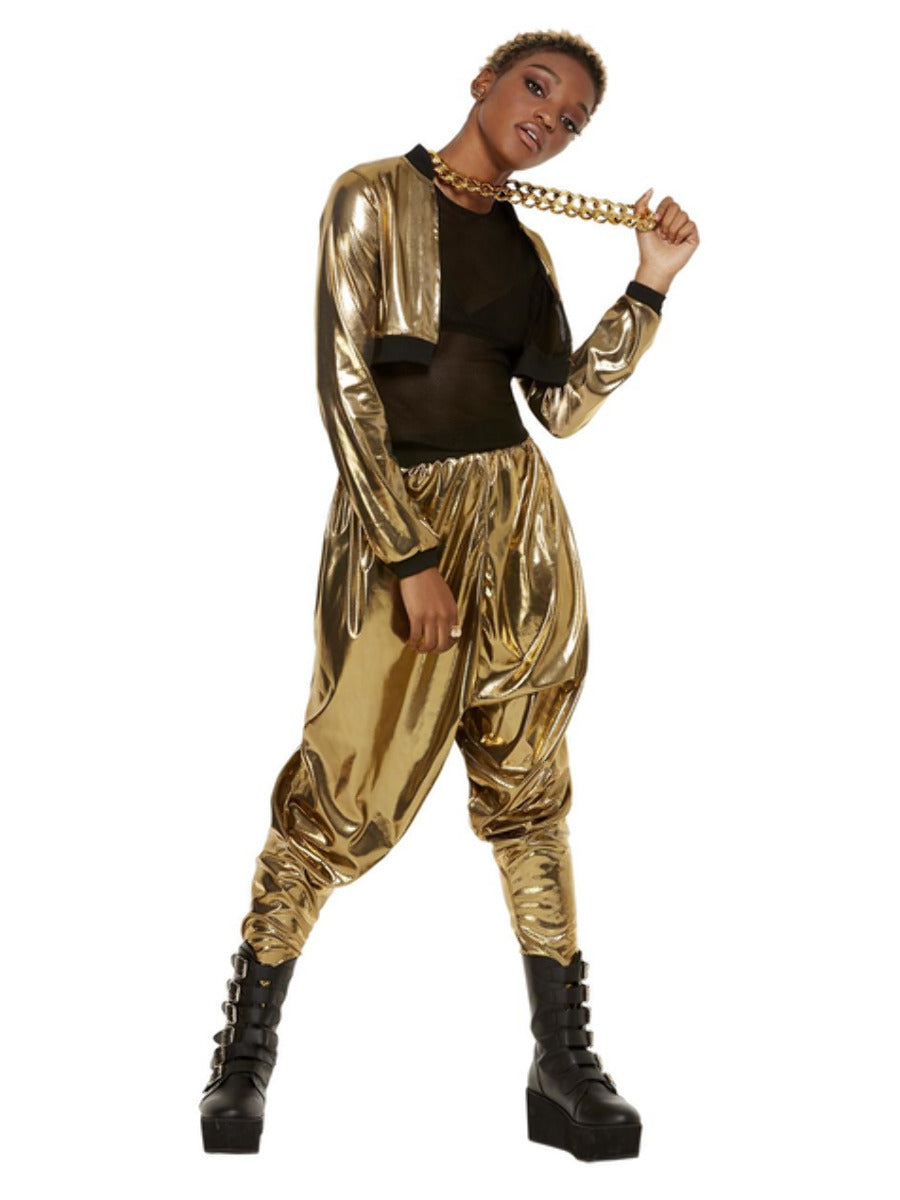 80er Jahre Hammer Time Kostüm (Gold)