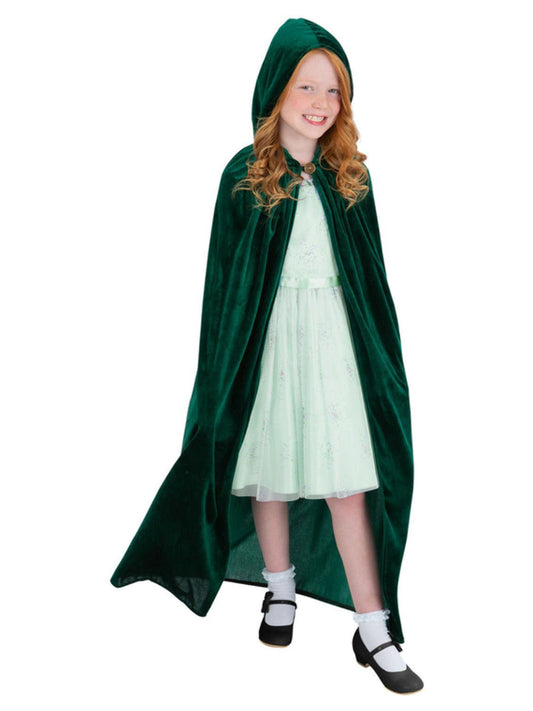 Deluxe Cloak, Emerald Green, Kids