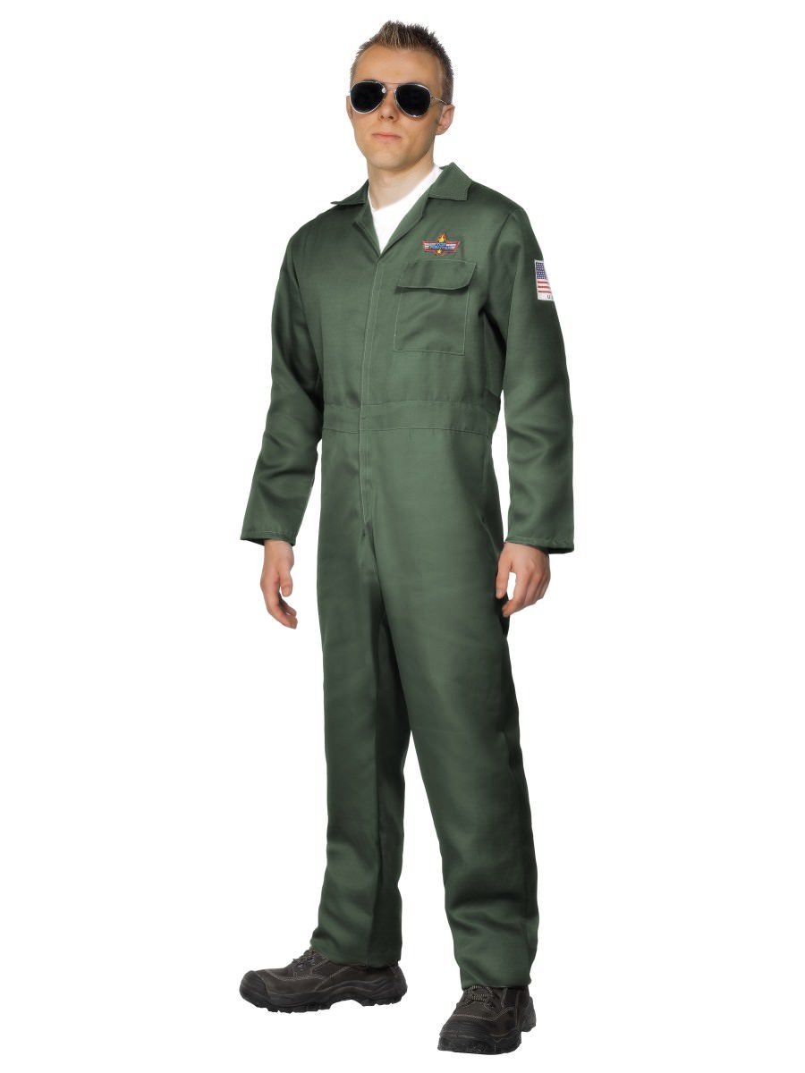 Aviator Piloten Kostüm (Grün)
