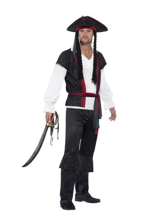 Aye Aye Piratenkapitän Kostüm (Schwarz)