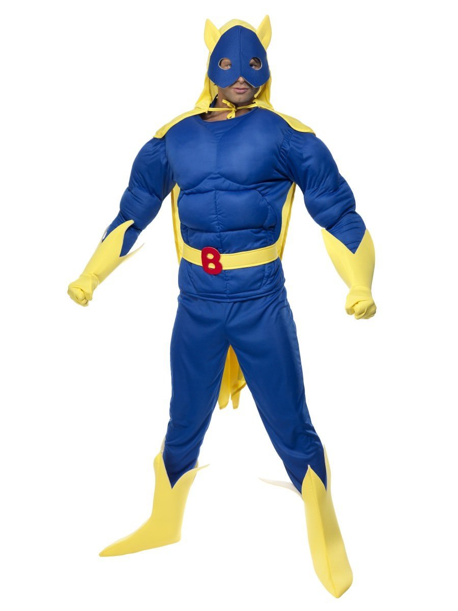 Bananaman gepolstertes Kostüm (Blau)