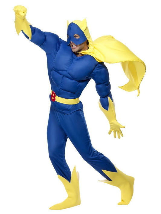 Bananaman gepolstertes Kostüm (Blau)