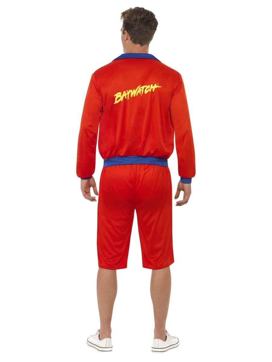 Baywatch Beach Herren Rettungsschwimmer Kostüm (Rot)
