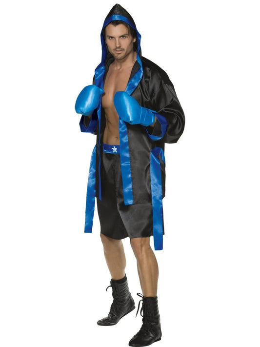 Boxer Kostüm (Blau-Schwarz)