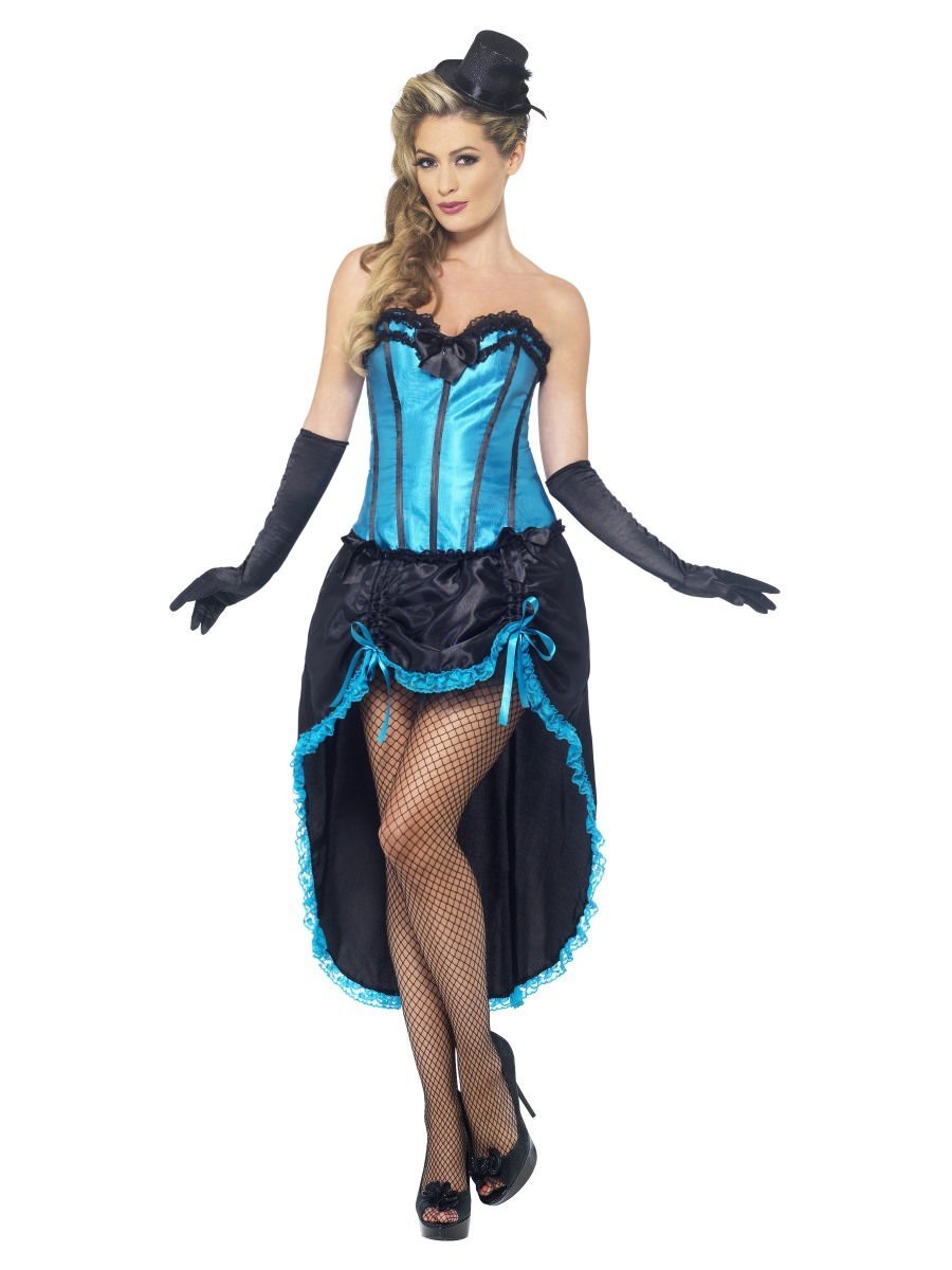 Burlesque Tänzerin Kostüm (Blau)
