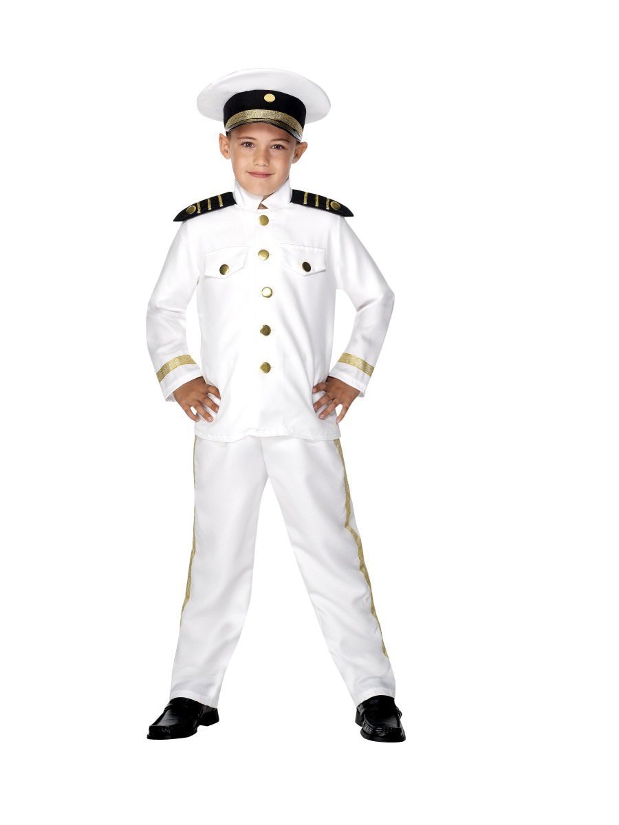 Captain Costume, Child, White