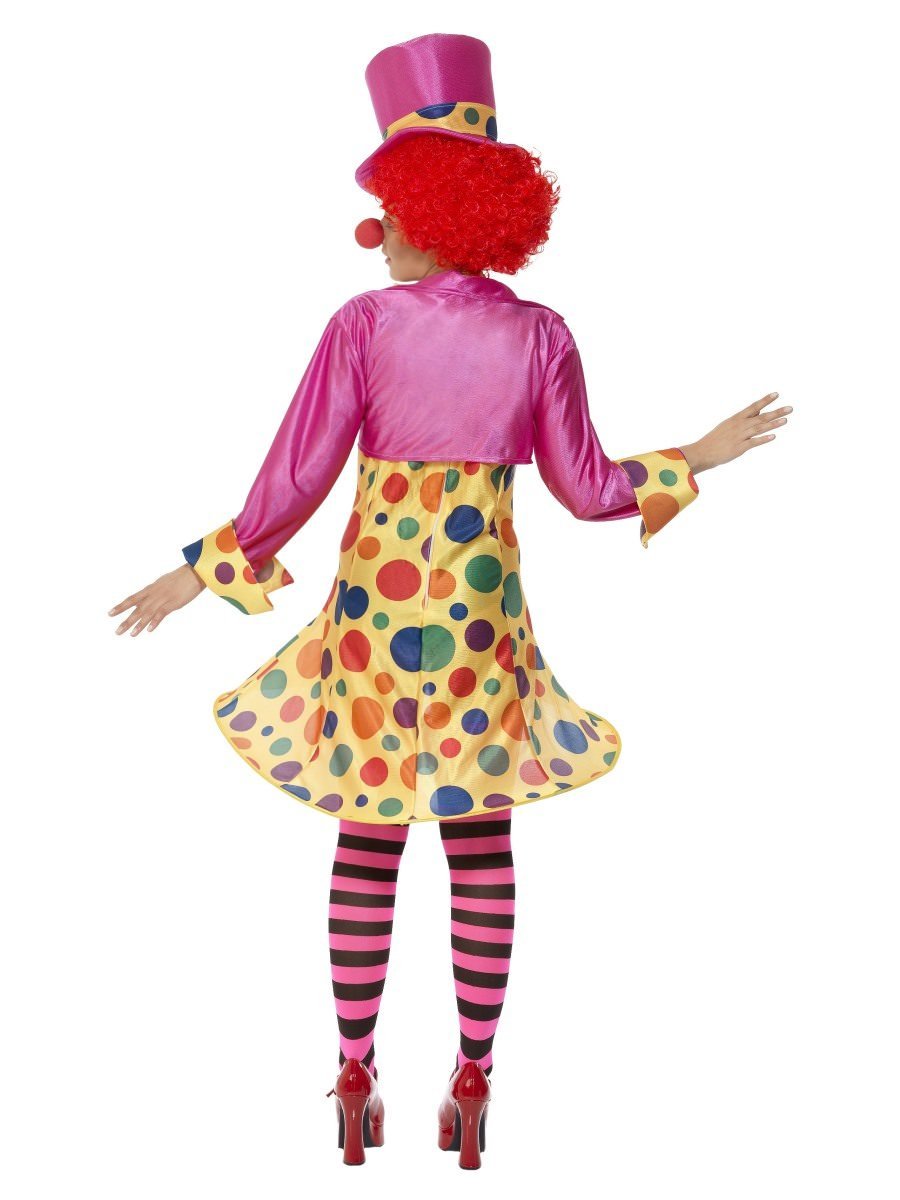 Clown Lady Costume, Multi-Coloured