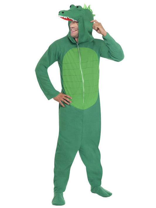 Krokodil All-in-One Kostüm (Grün)