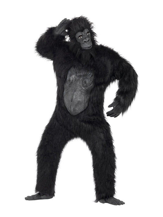 Deluxe Gorilla Kostüm (Schwarz)