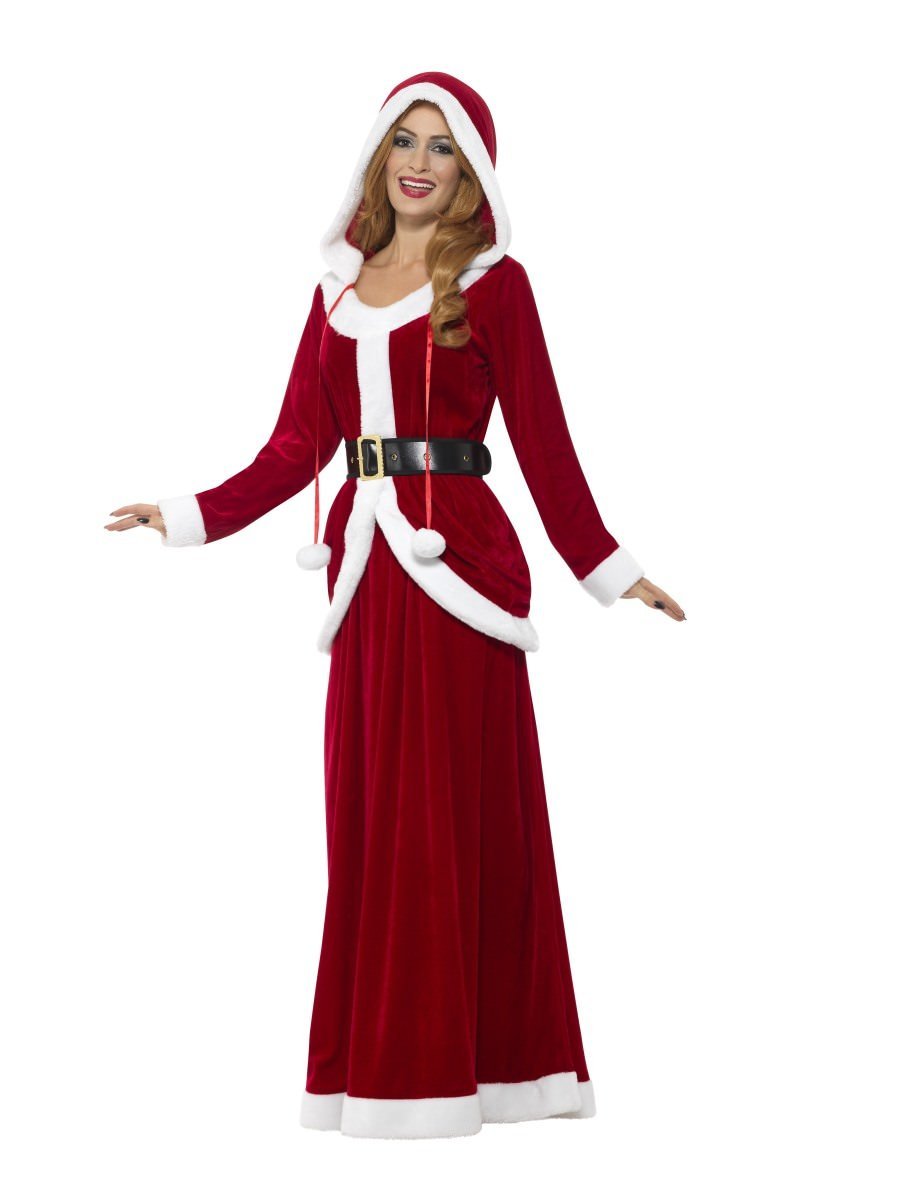 Deluxe Ms Claus Costume, Red