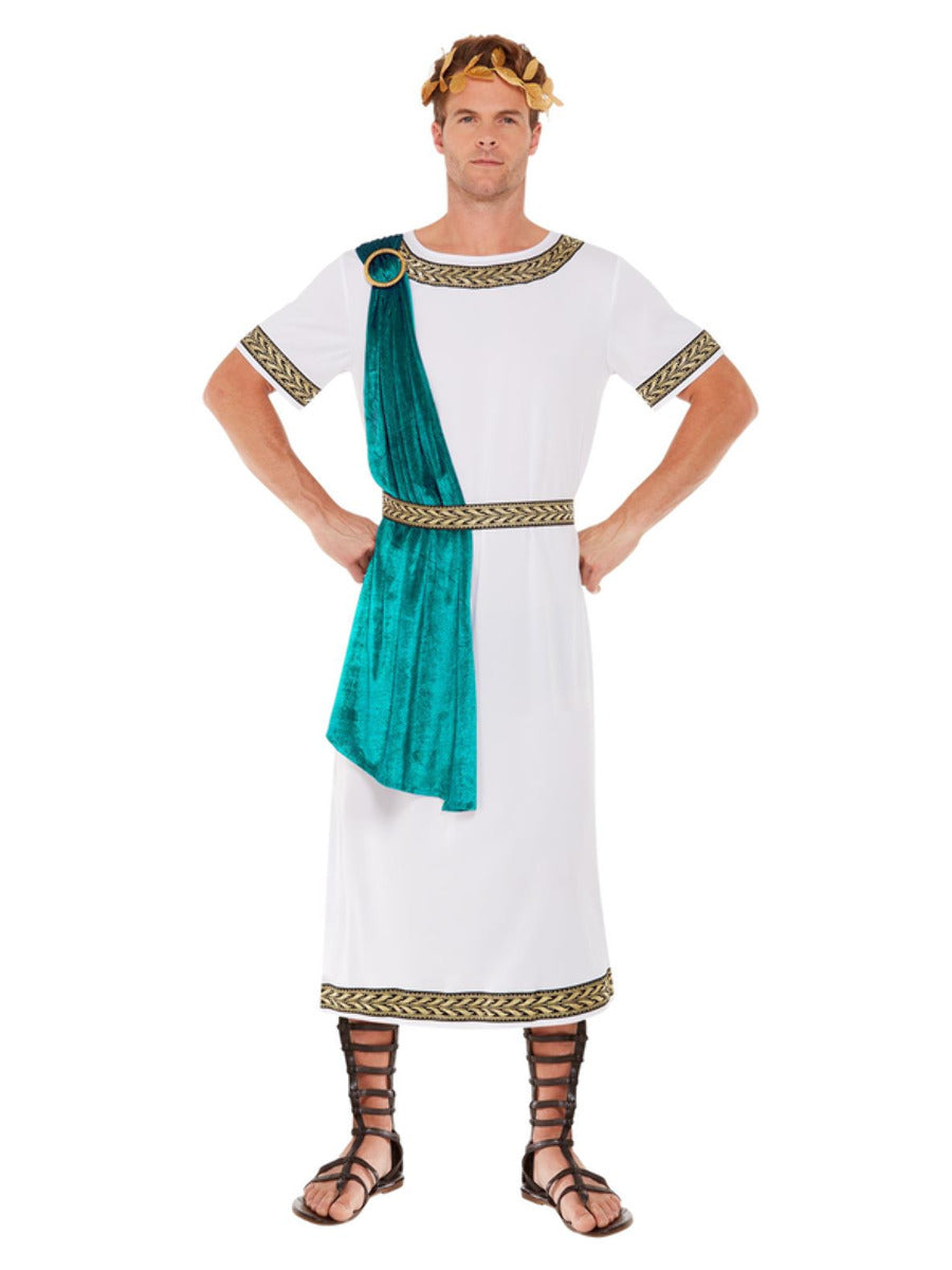 Deluxe Roman Empire Emperor Toga Costume, White