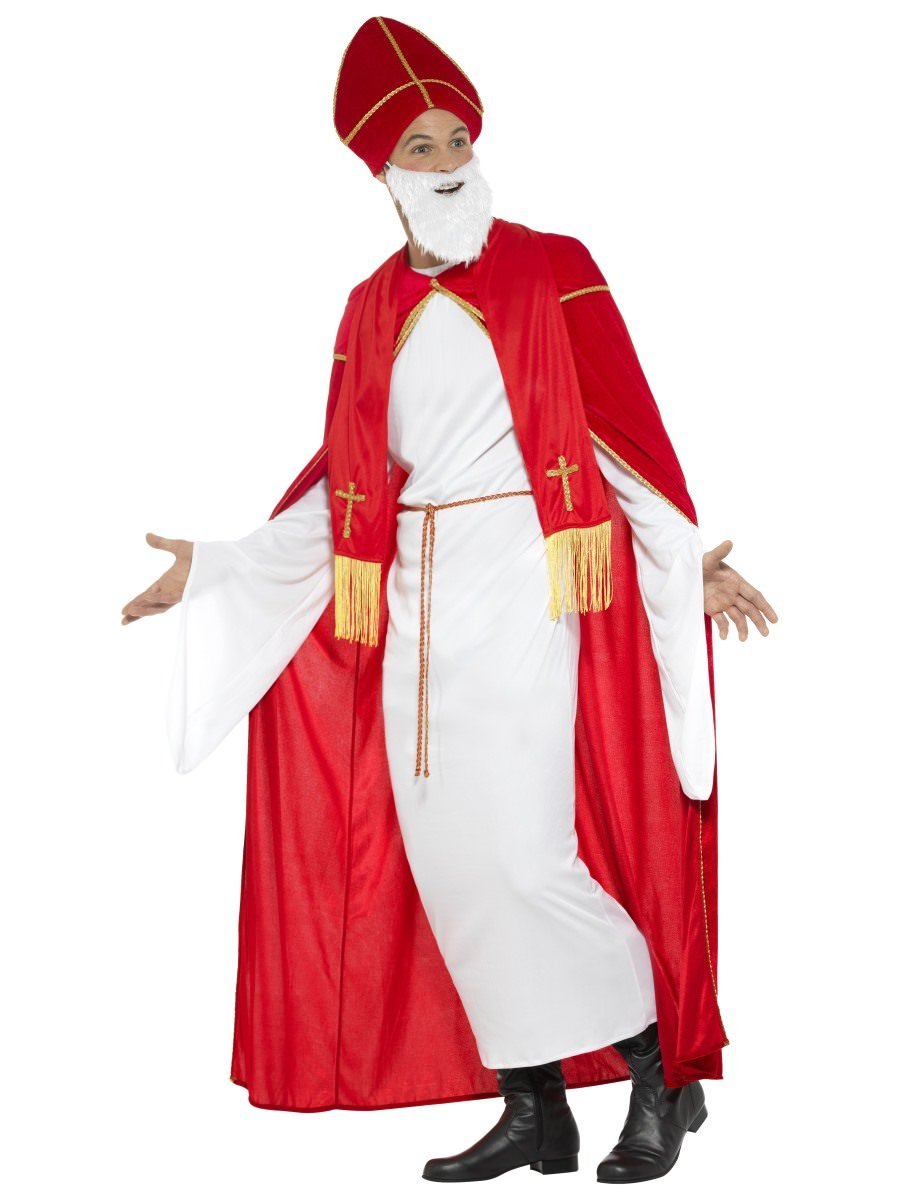 Deluxe Saint Nicholas Costume, Red & White