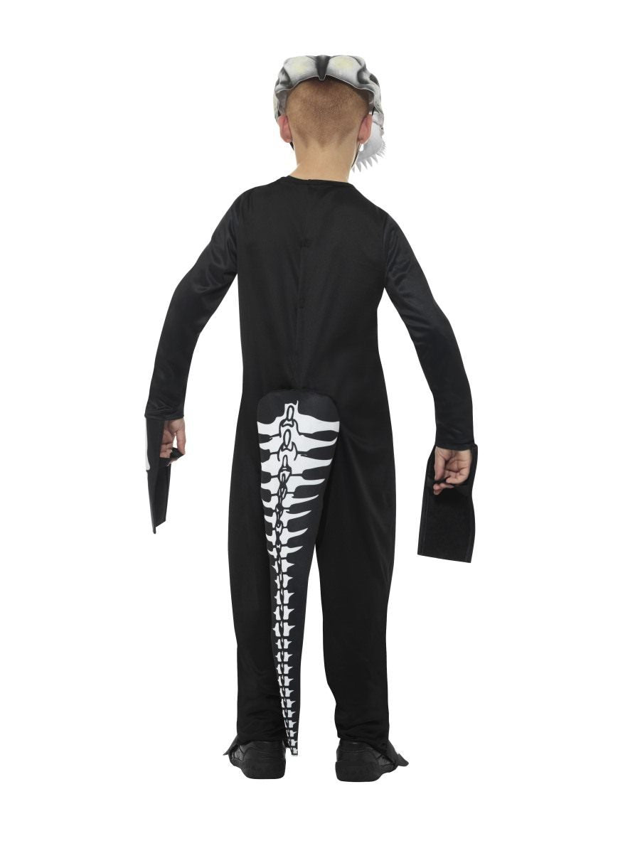 Deluxe T-Rex Skeleton Costume, with Bodysuit, Blac