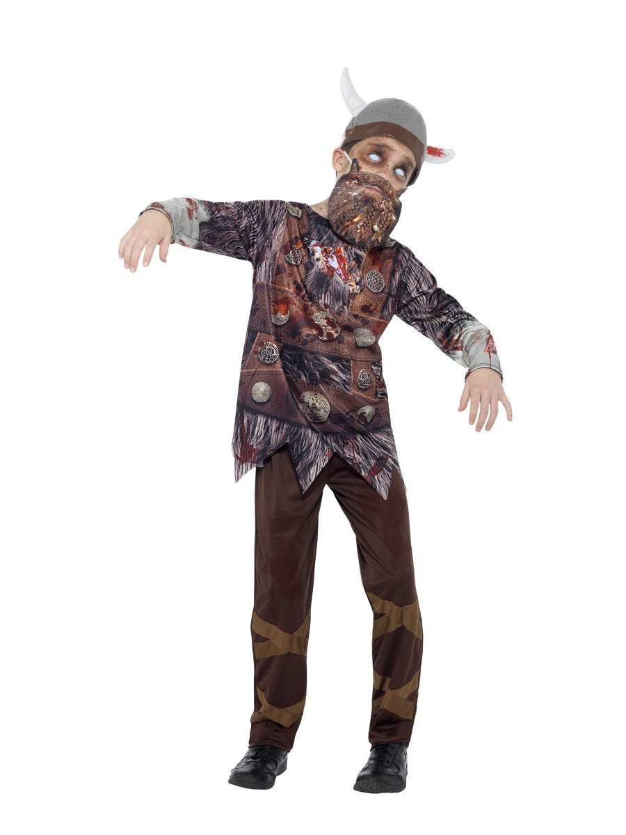 Deluxe Zombie Viking Costume, Brown