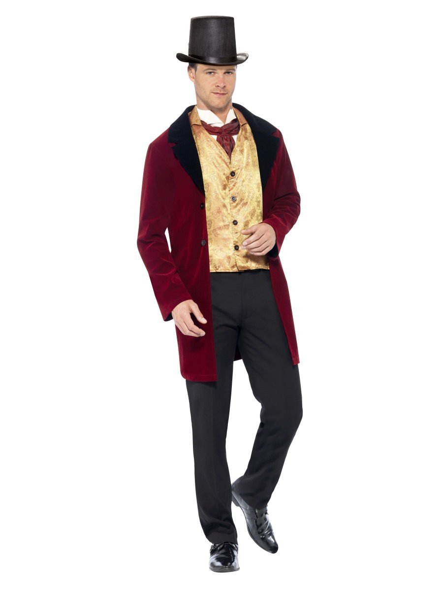 Deluxe Edwardian Gent Costume, Red