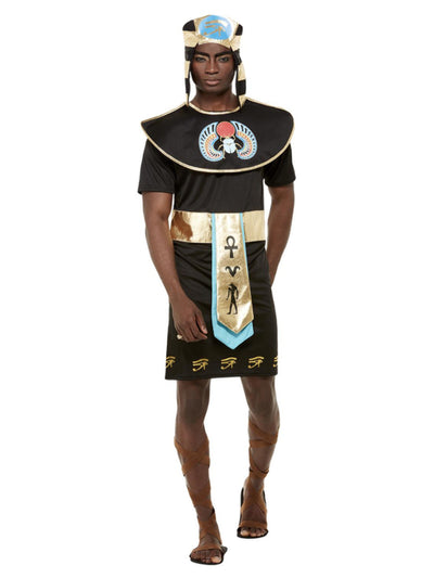 Ägyptischer König Kostüm (Schwarz)