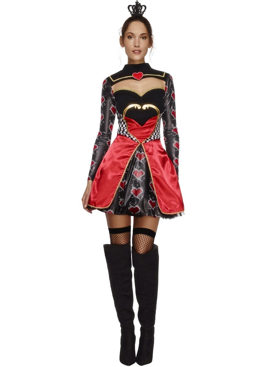 Fever Queen Of Hearts Costume, Black
