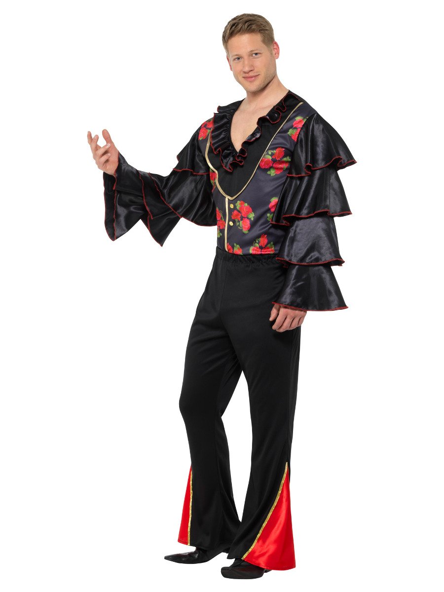 Flamenco Man Costume, Black & Red