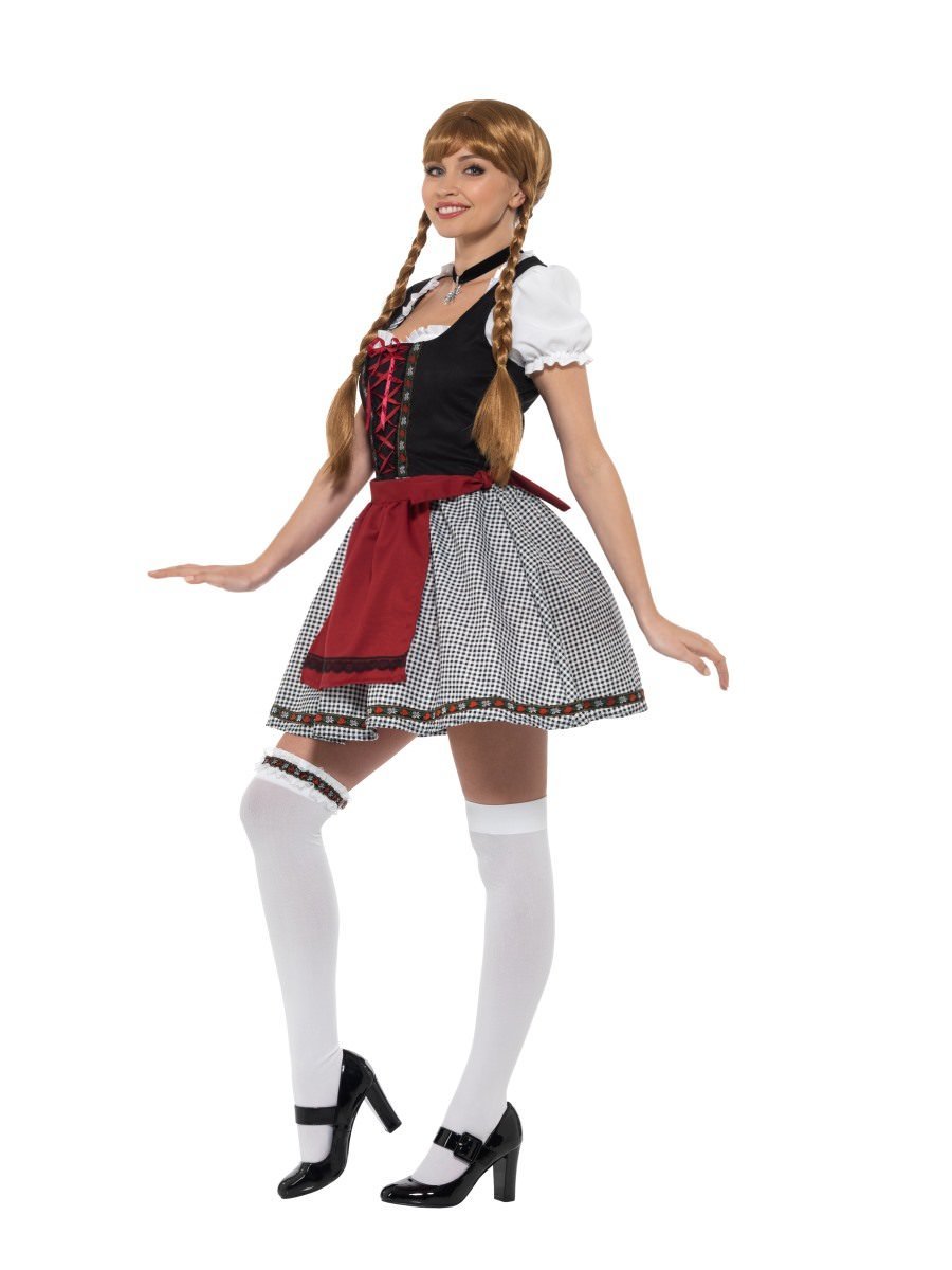 Flirty Fräulein Bavarian Costume, Black