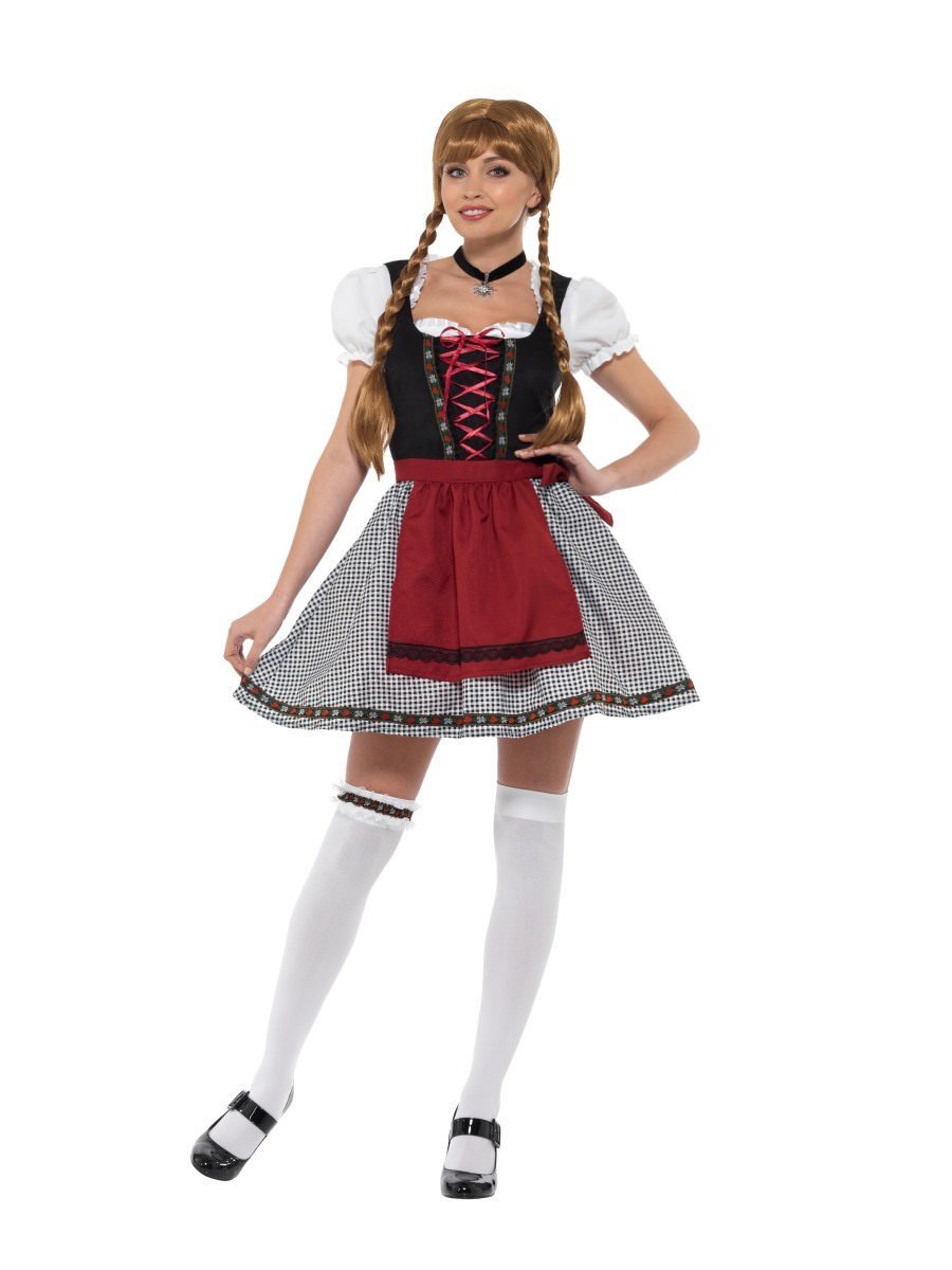 Flirty Fräulein Bavarian Costume, Black