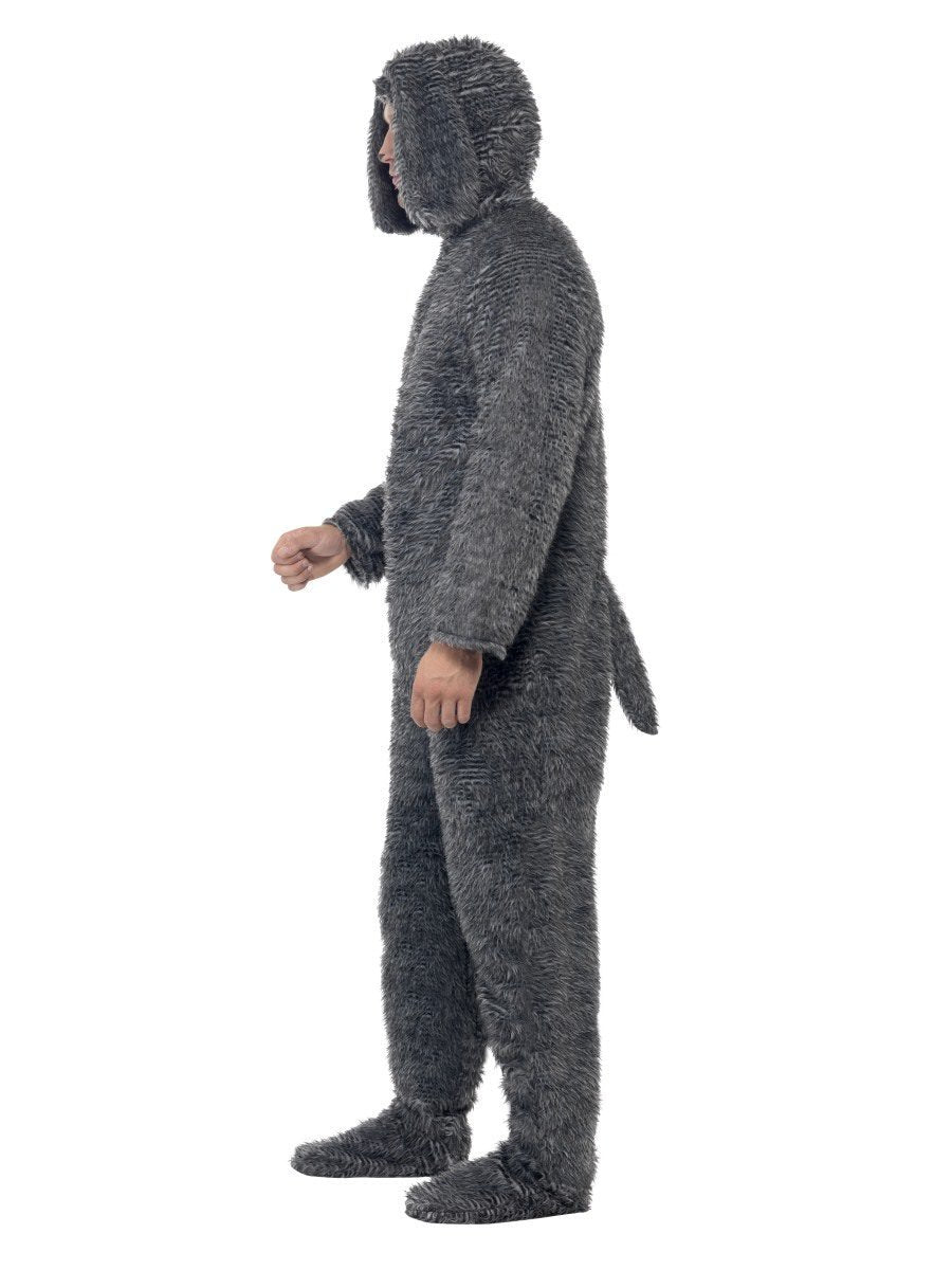 Fluffy Dog Costume, Grey