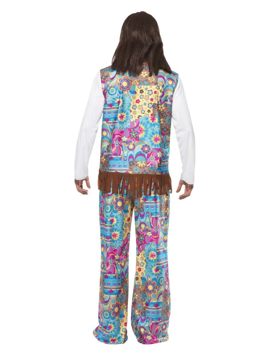 Groovy Hippie Costume, Multi-Coloured