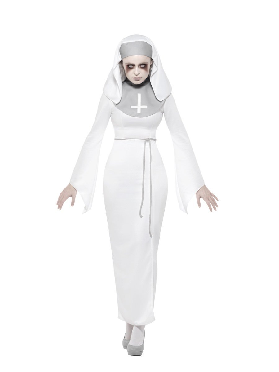 Haunted Asylum Nun Costume, White