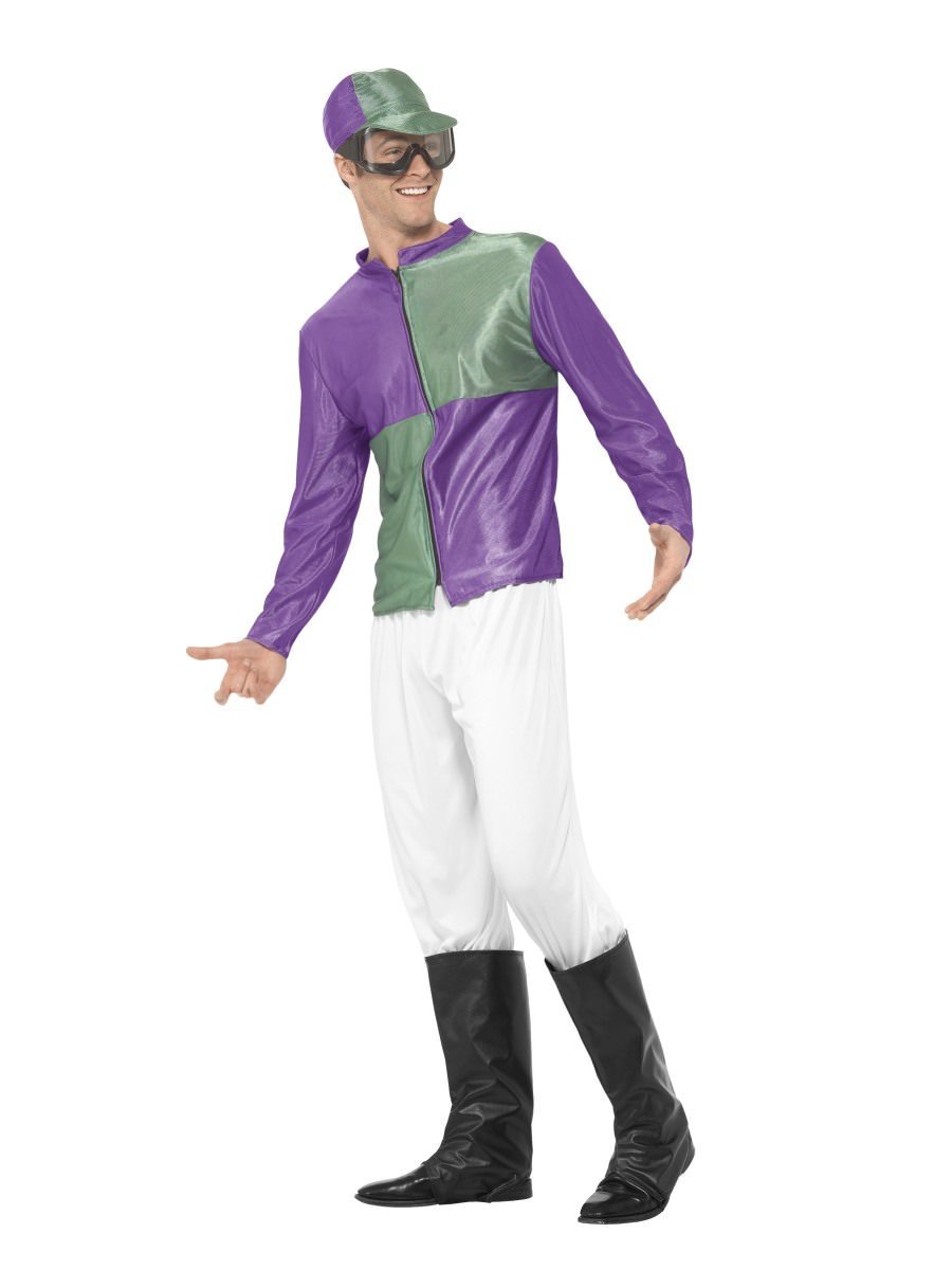 Jockey Costume, Green & Purple