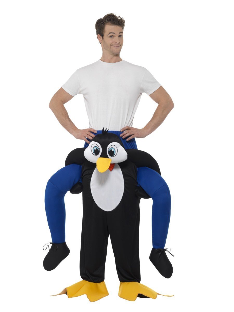 Huckepack/Piggyback Pinguin Kostüm (Schwarz)