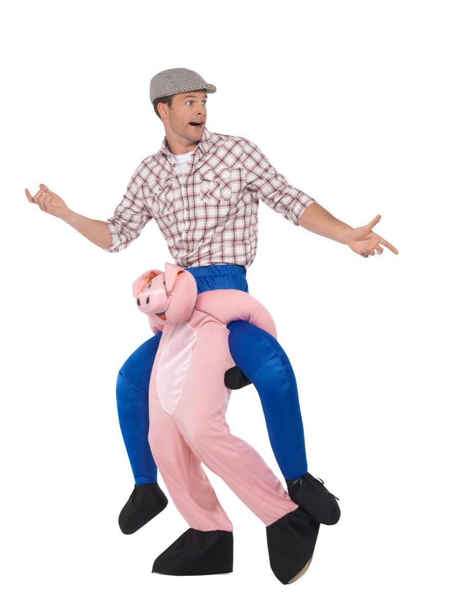 Huckepack/Piggyback Schweine Kostüm (Pink)
