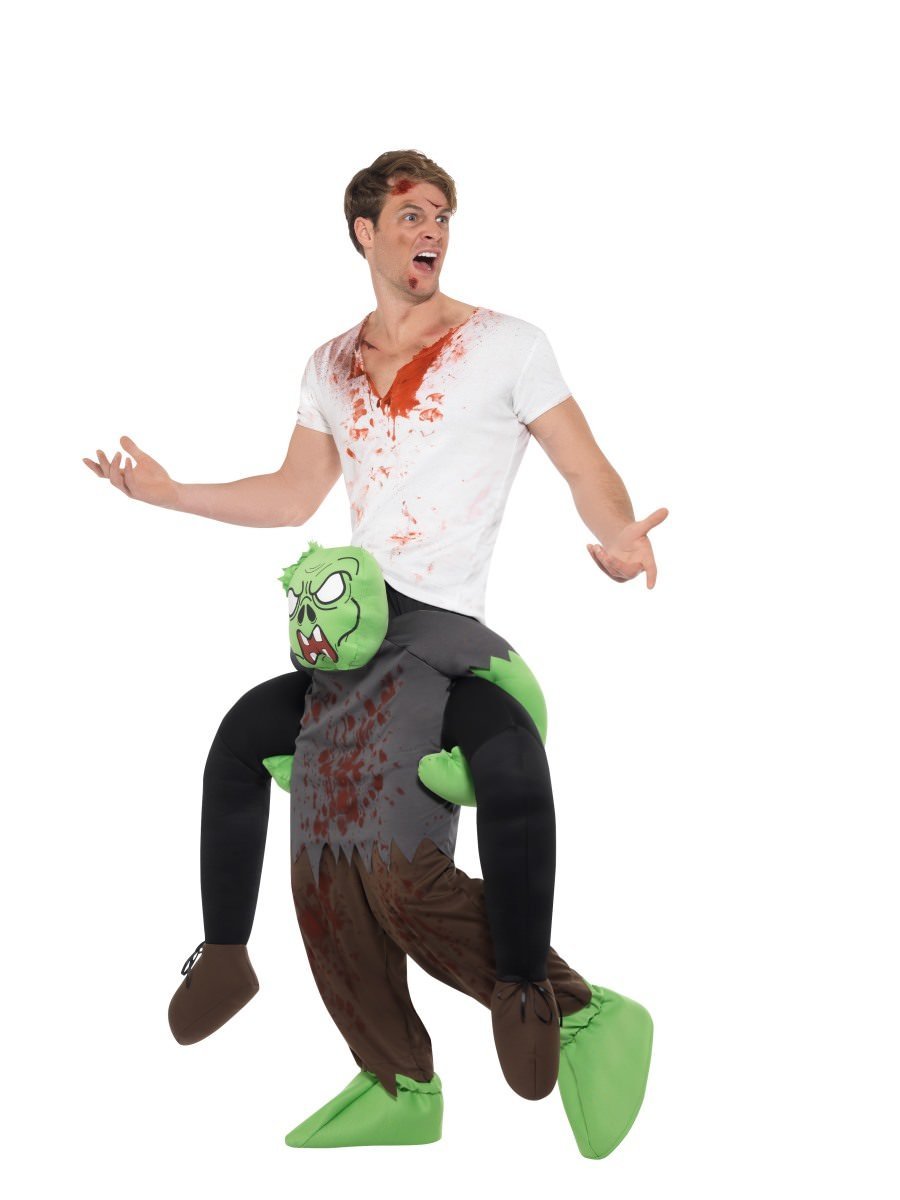 Huckepack/Piggyback Zombie Kostüm (Green & Grau)