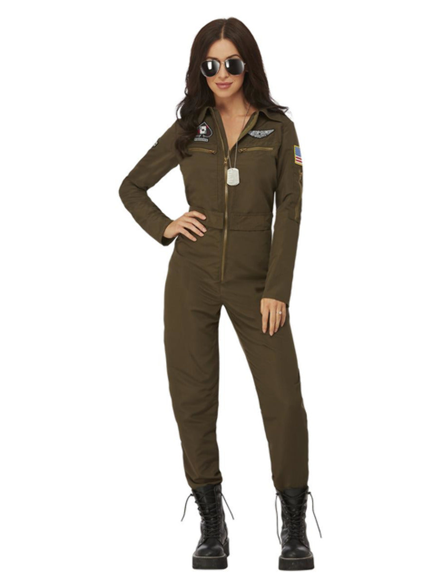 Top Gun Maverick Ladies Aviator Kostüm (Grün)
