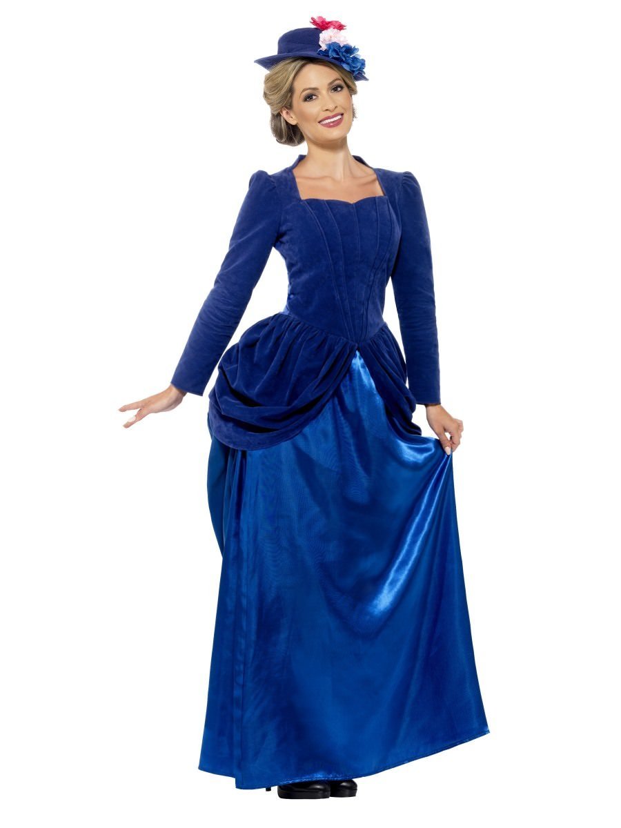 Deluxe Victorian Vixen Costume, Blue