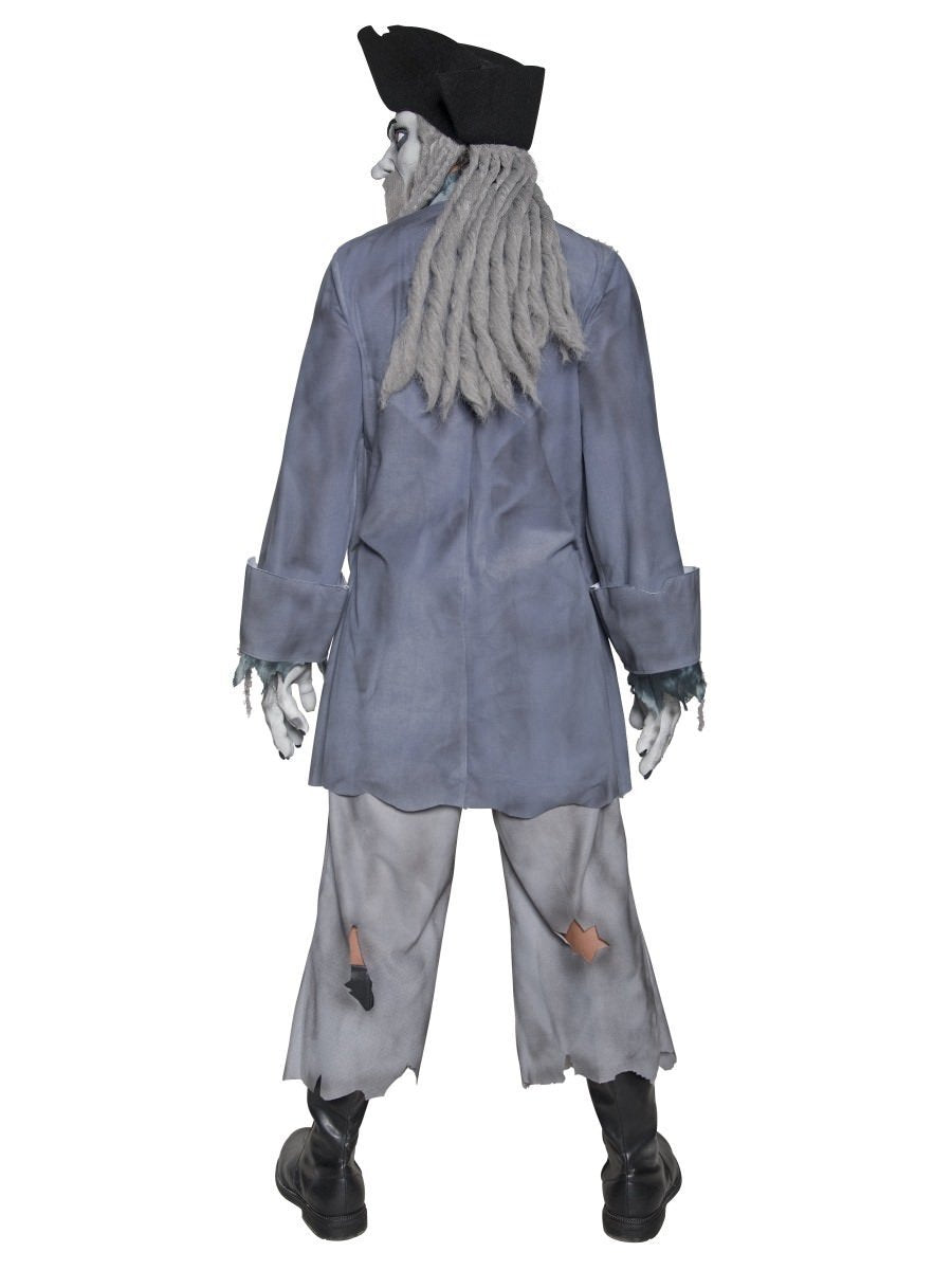Deluxe Zombie Ghost Pirate Costume, Top, Trousers,